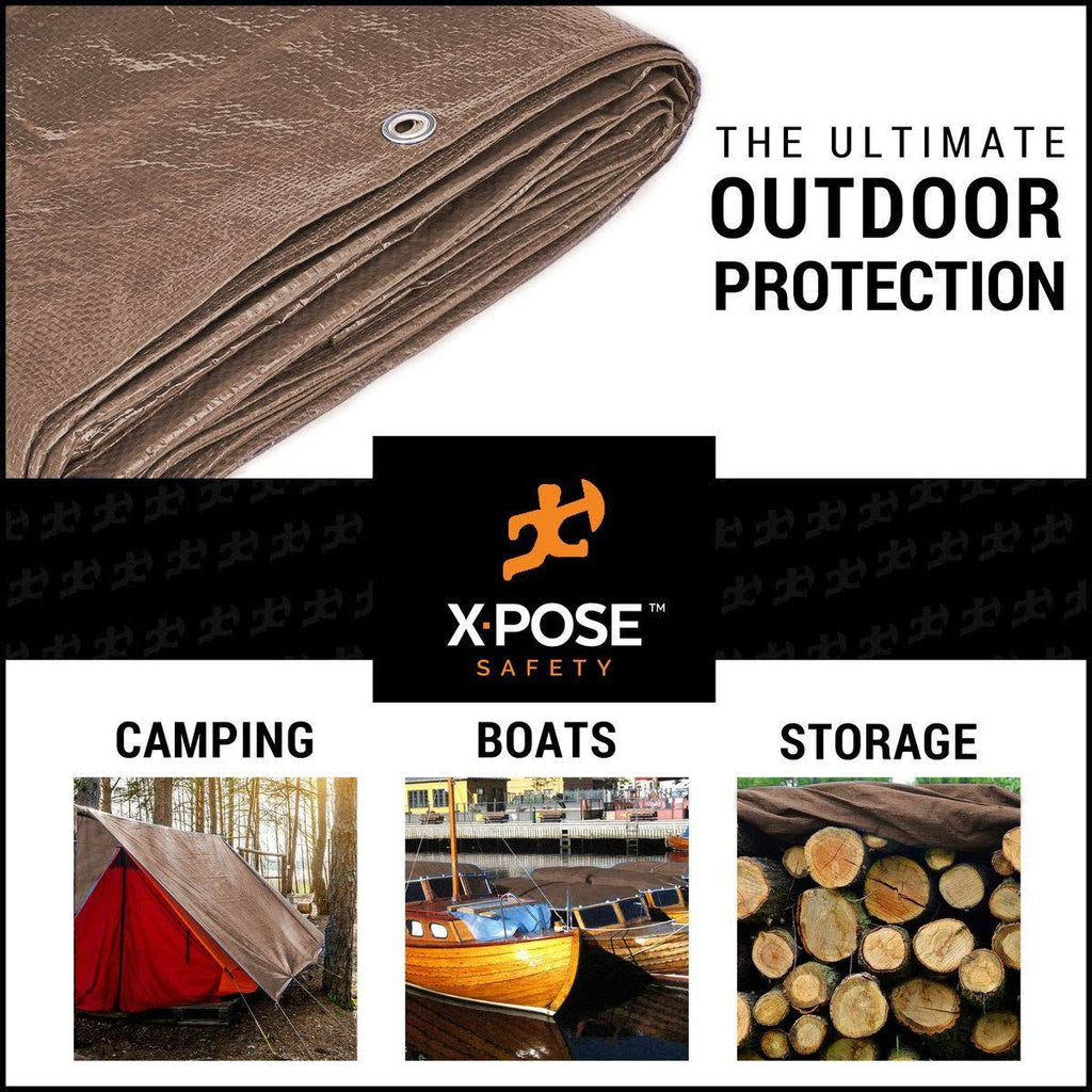 Brown Poly Tarps Case of 6 C4497