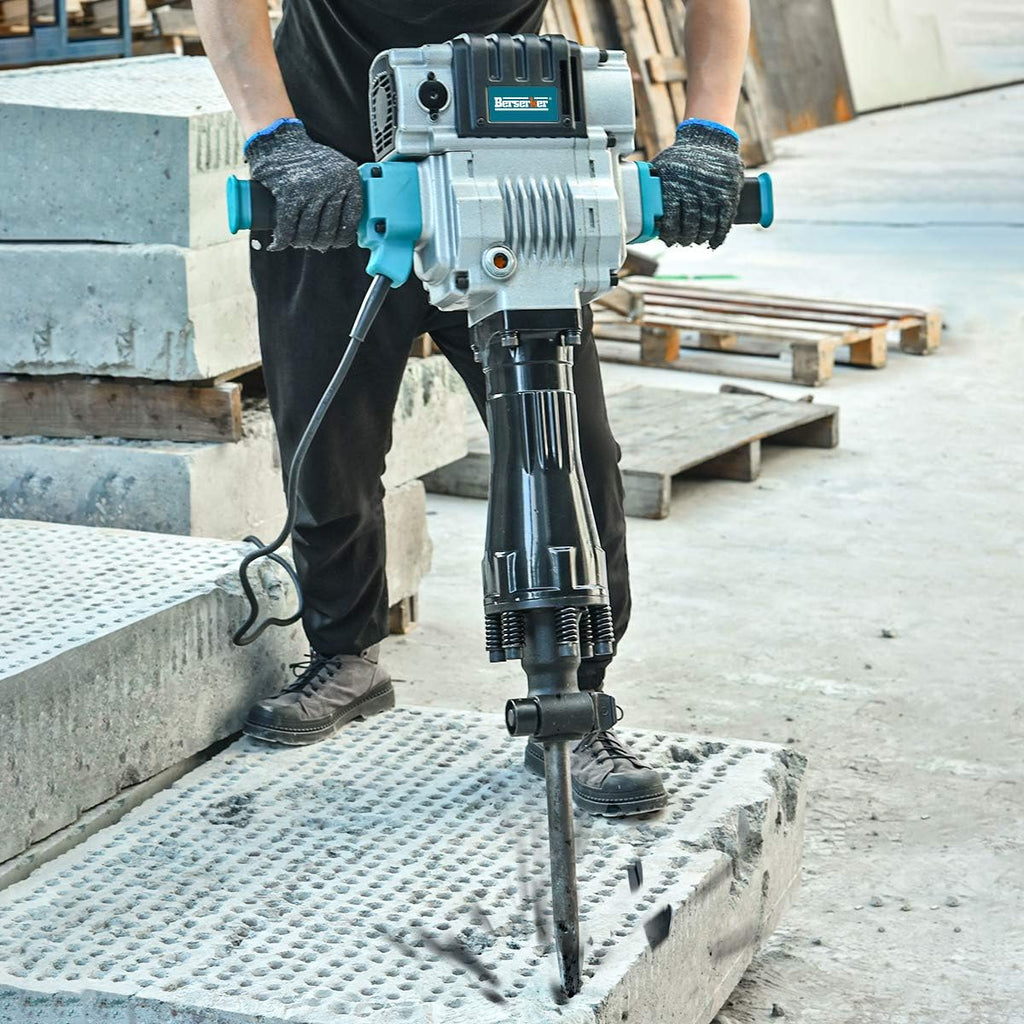 1700W 30-Pound SDS-Hex Jack Hammer with Carrying Case Flat Chisel Bull Point Chisel M509