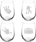 Set of 4 Stemless Wine Glass 17 oz S6162