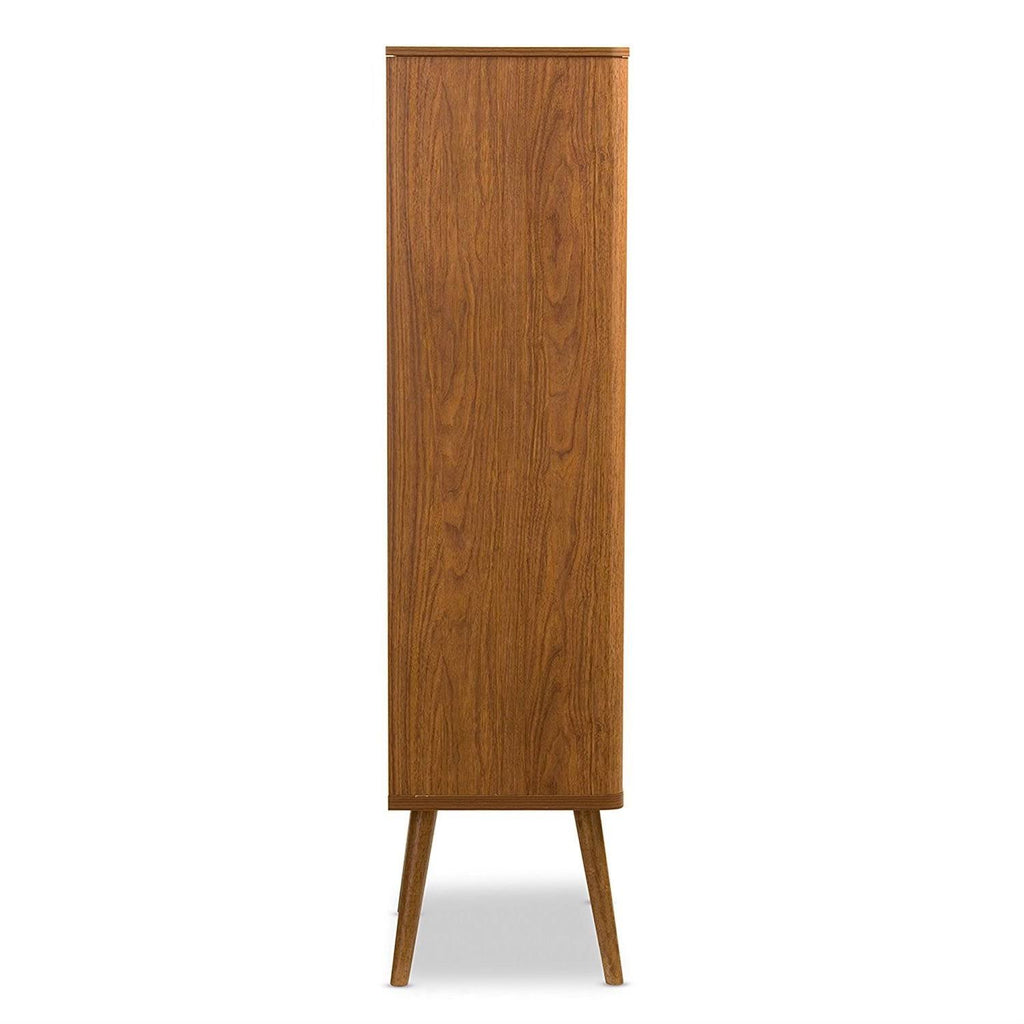 Mid-Century Modern Bookcase Sideboard Cabinet Q548