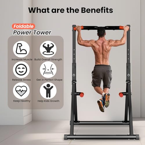 Foldable Pull Up Dip Station I86358