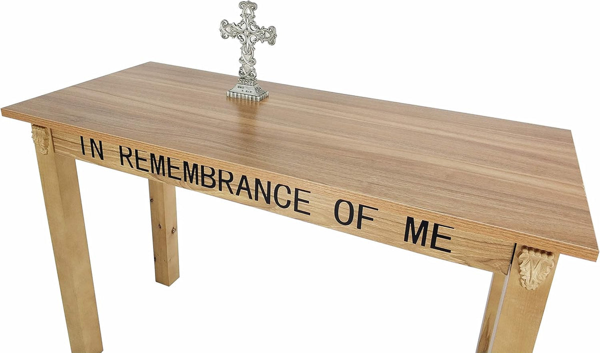 45" L x 28" D x 29" H Wood Communion Table V198465