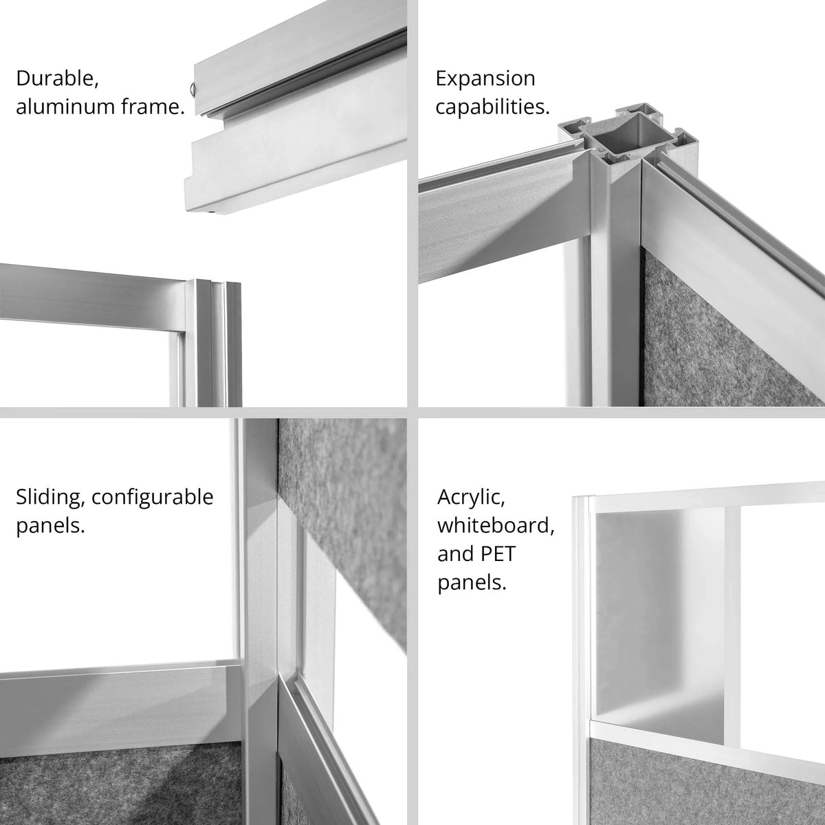 Modular Expandable Office Partition Wall System P465