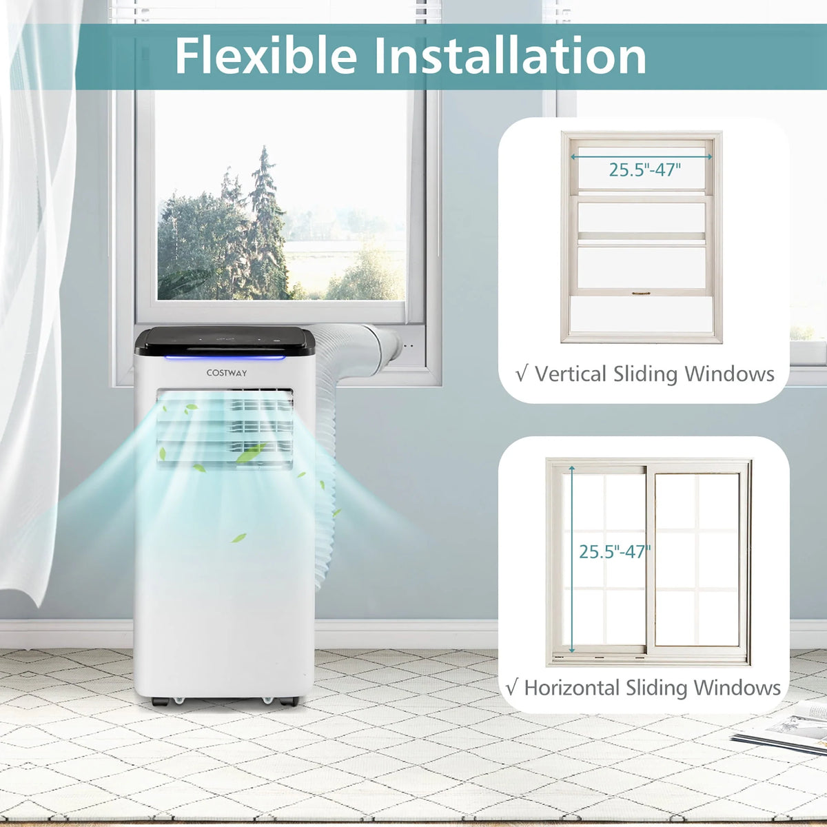 7100 BTU 10000 BTU Portable Air Conditioner 3-in-1 AC Unit B5944