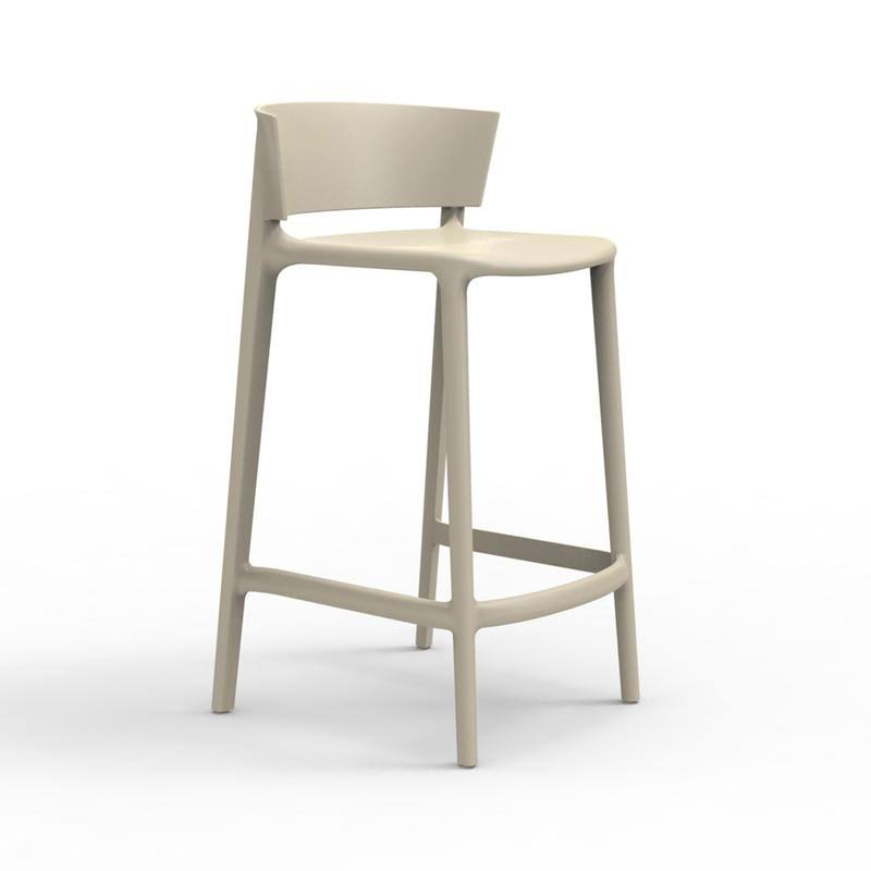 White Patio Bar Stool A5492