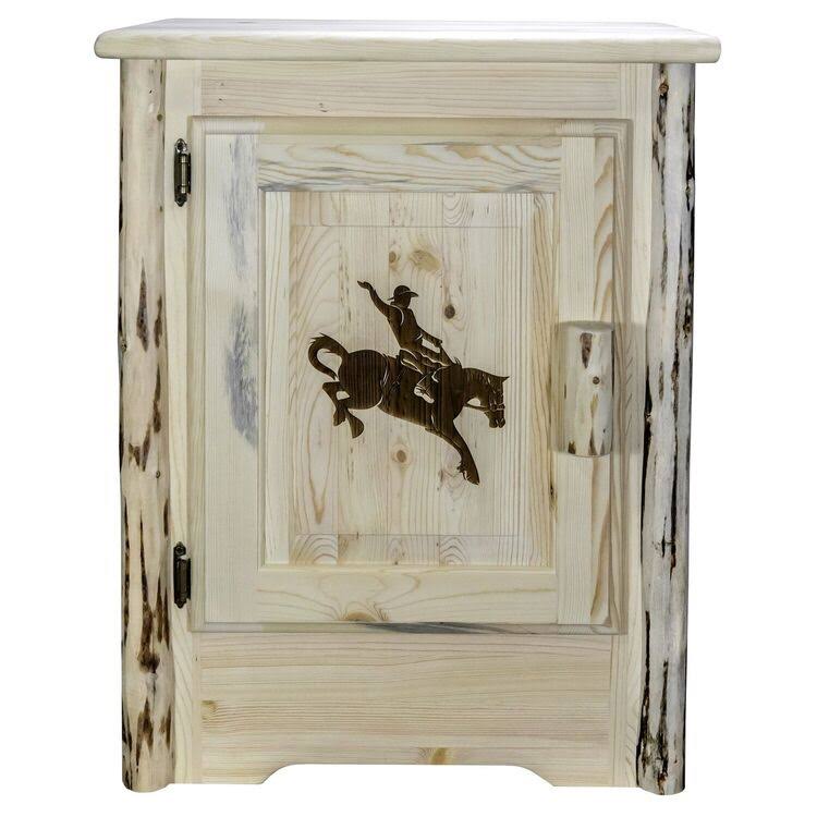 Accent Cabinet with Laser Engraved Design S35019