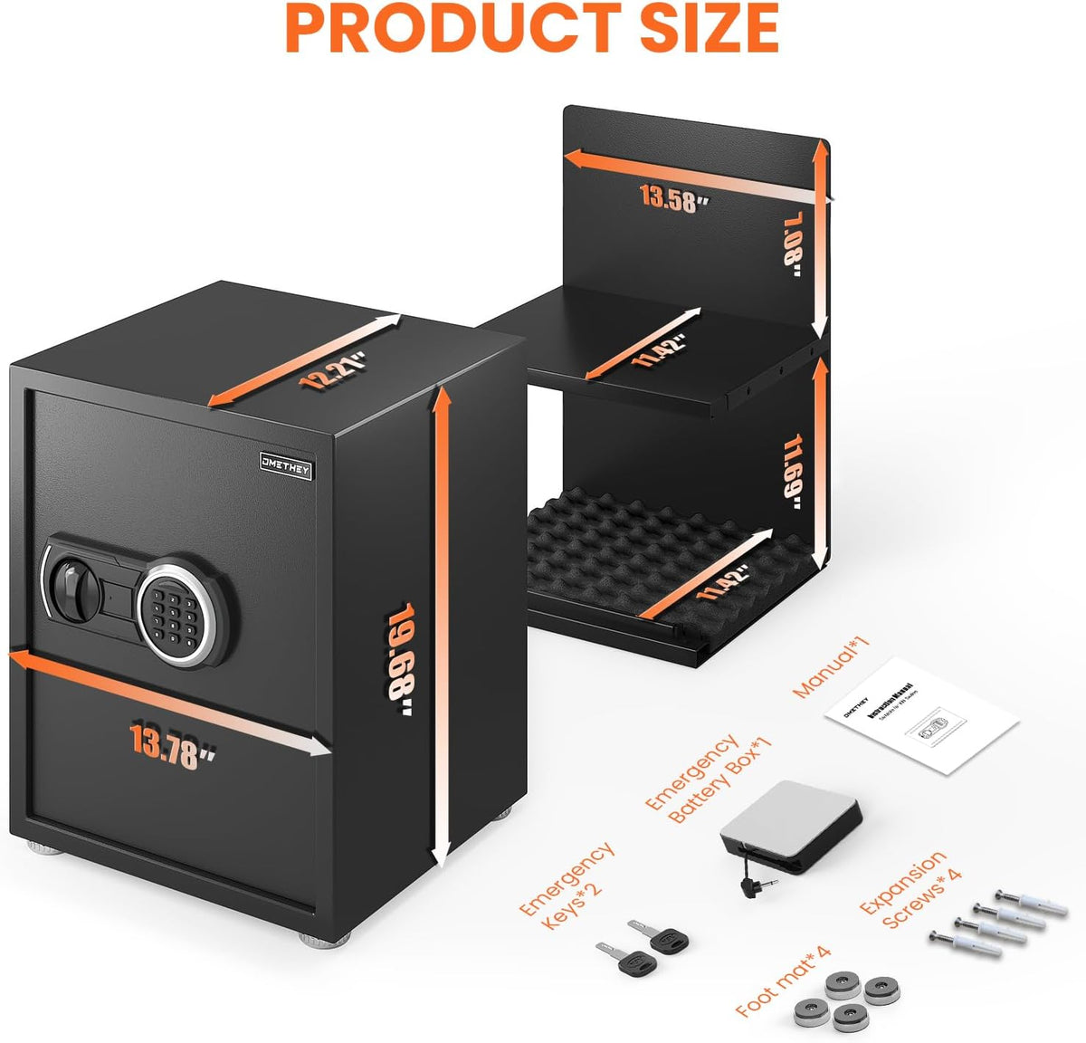 2.3 Cub Fireproof Safe with Digital Keypad Z29410