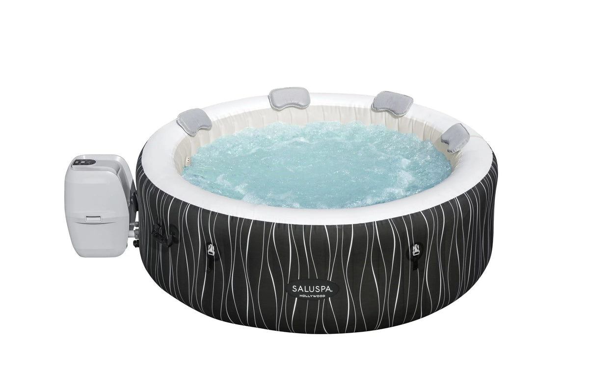 77" x 26" Inflatable Hot Tub with LED Lights A891538