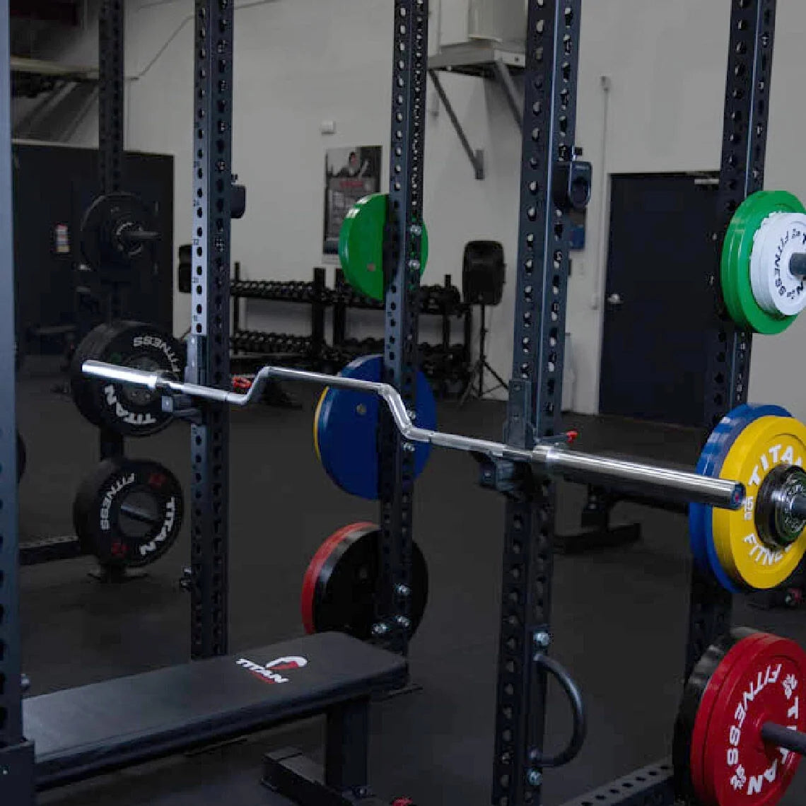 7 FT Cambered Olympic Bench Press Bar H373122