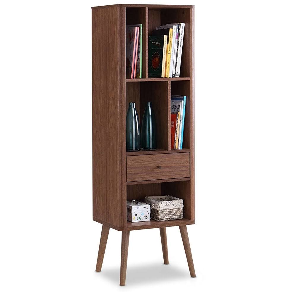 Mid-Century Modern Bookcase Sideboard Cabinet Q548