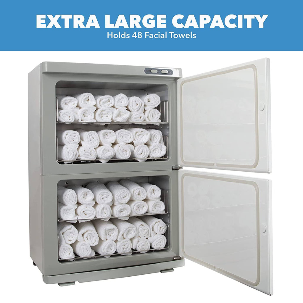 Double Hot Towel Warmer, 48 Towel Capacity, UV Sterilization O14117