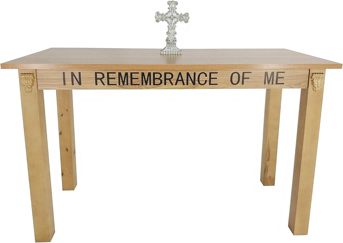 45" L x 28" D x 29" H Wood Communion Table V198465