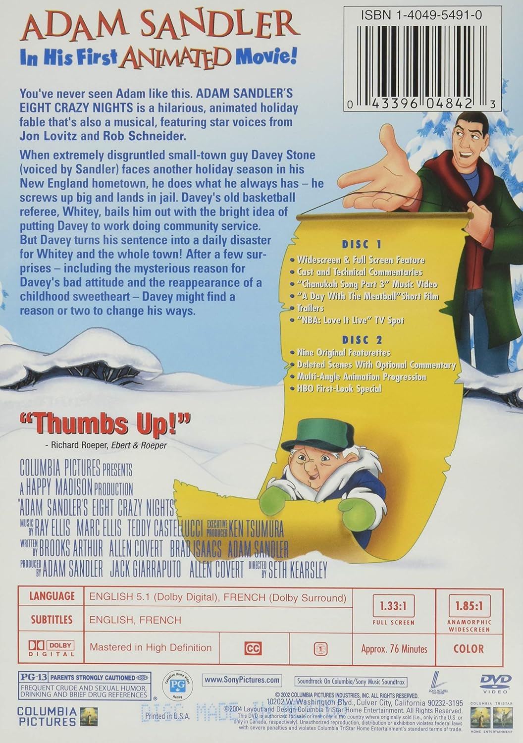Eight Crazy Nights (Two-Disc Special Edition) O9080