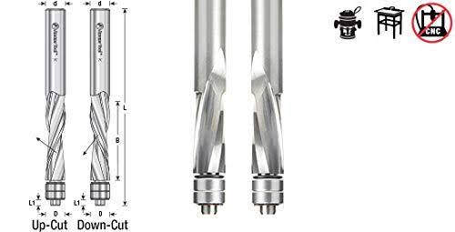 Solid Carbide Spiral 1/2 Dia x 1/2 Shank Router Bit N75161