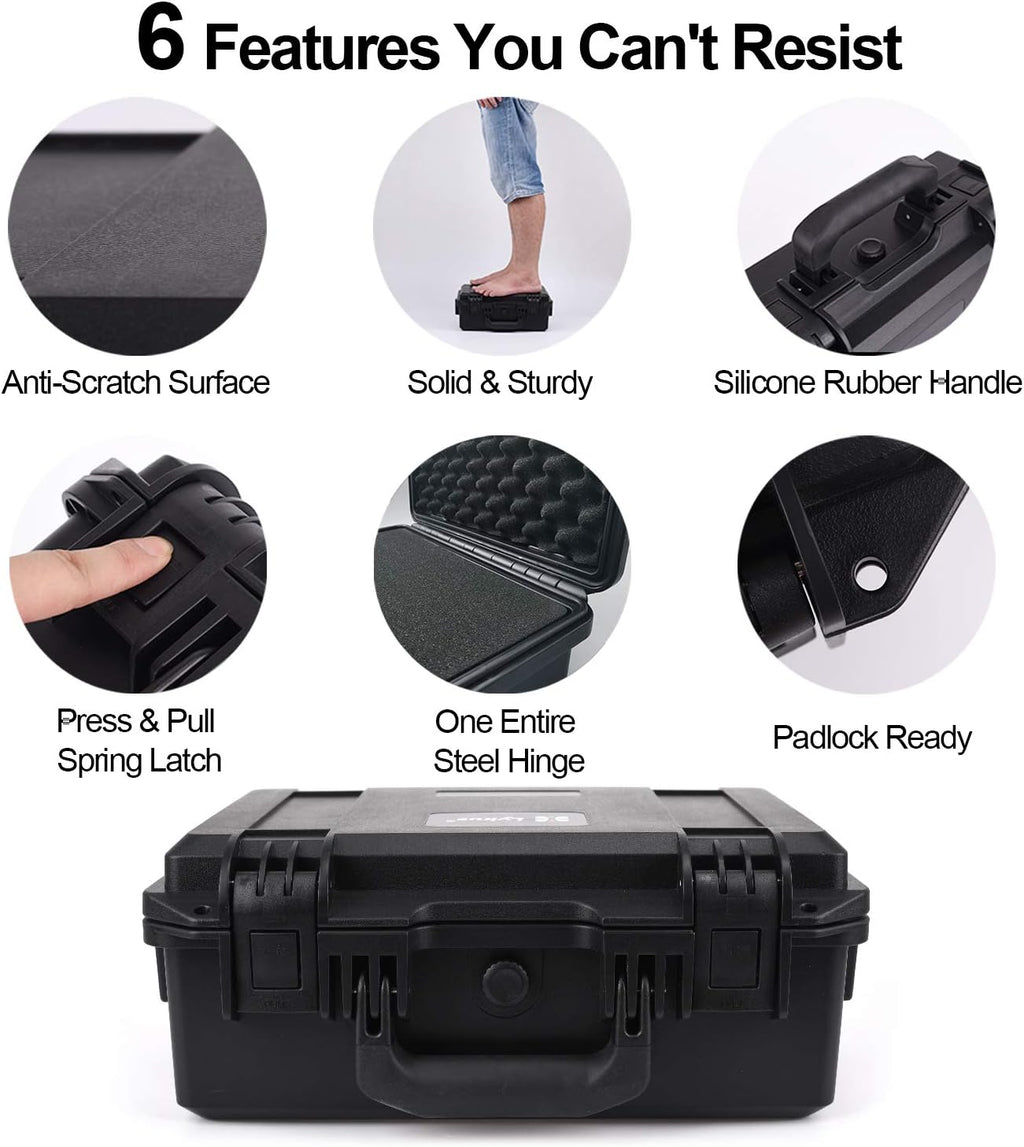 Waterproof Hard Case with Customizable Foam Insert O11079