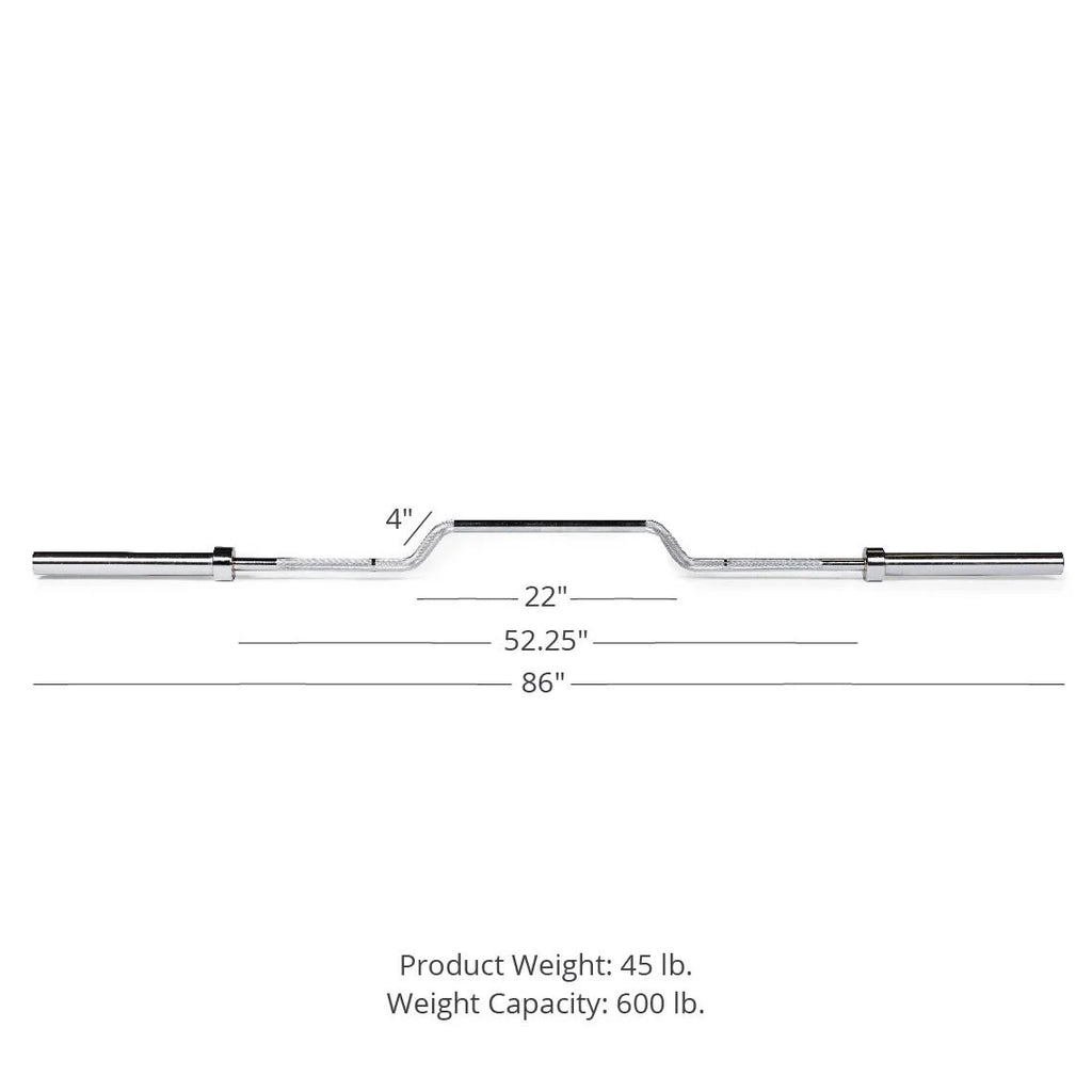 7 FT Cambered Olympic Bench Press Bar H373122