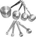 8 pc. Stainless-Steel Measuring Cup & Spoon Combo Set W57324