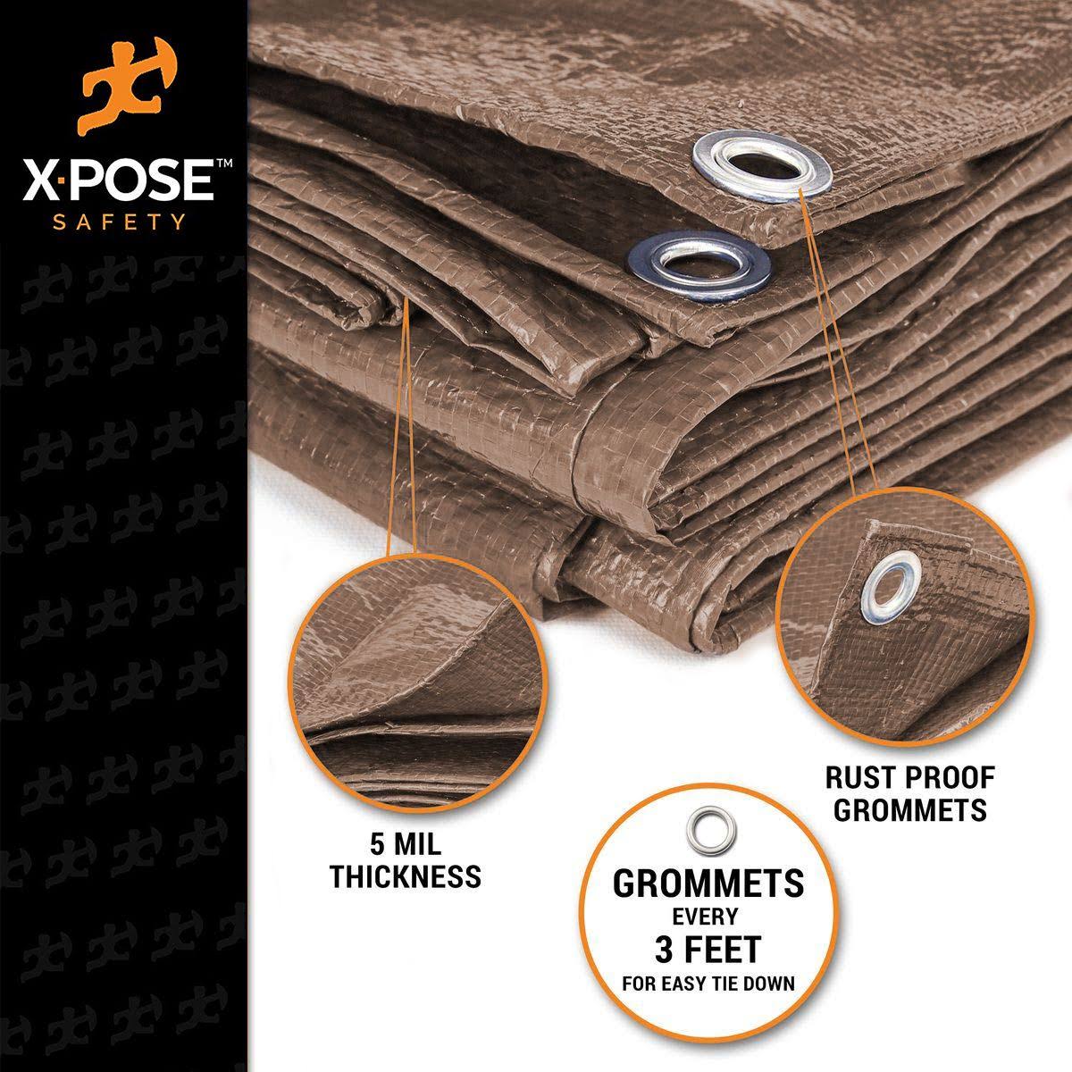 Brown Poly Tarps Case of 6 C4497
