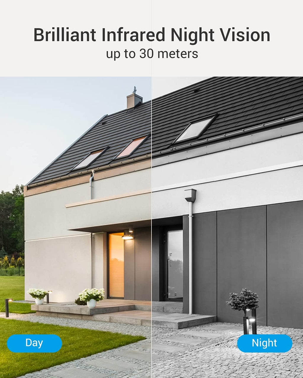 Outdoor Security Camera IP66 Weatherproof Night Vision E278067
