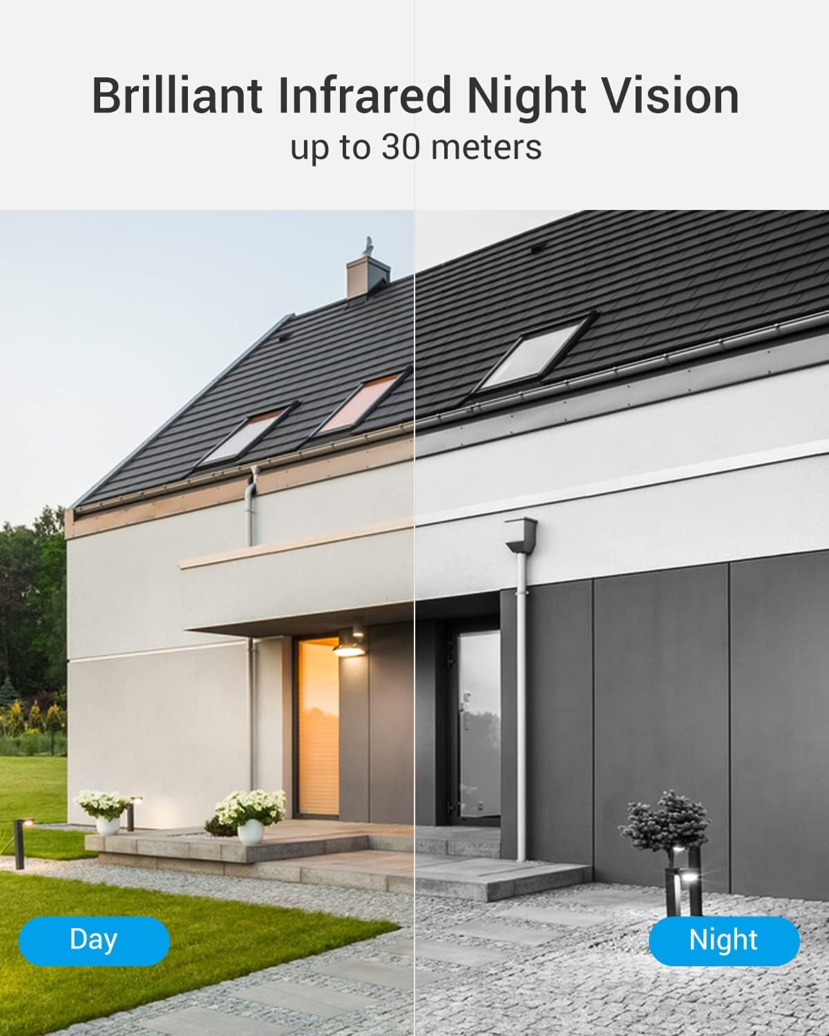 Outdoor Security Camera IP66 Weatherproof Night Vision E278067