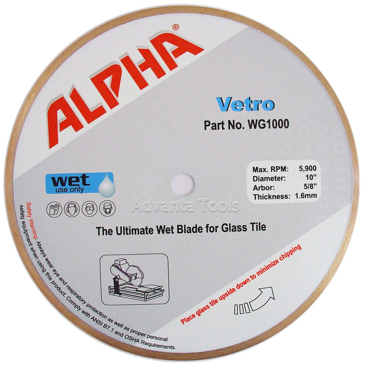 10x22 Glass Diamond Blade I298