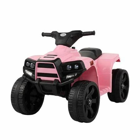 6V Battery Powered Ride on Car with 4 Wheels LED Lights Pink B4523