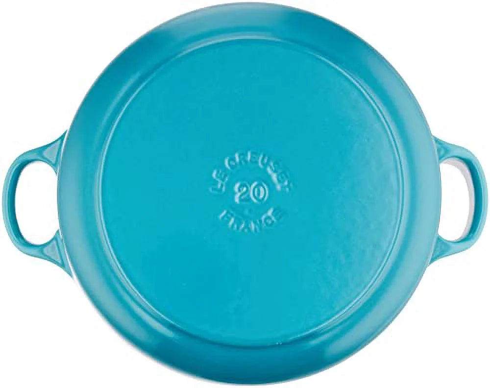 Caribbean Blue Cast Iron Enamel Pot 20 cm J7255