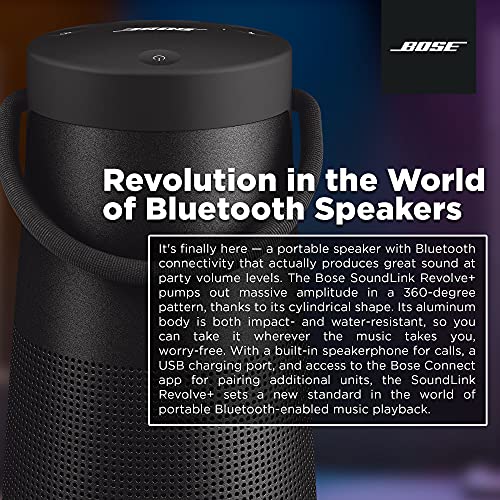Black Portable Bluetooth Speaker with 360 Degree Sound E57328