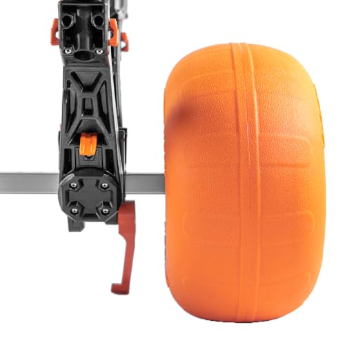 Orange/Black Kayak Cart with Air-Filled Balloon Sand Tire X7870