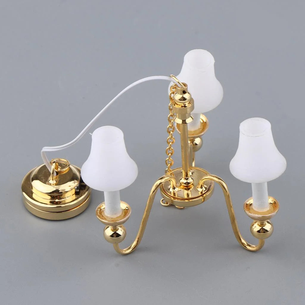 1/12 Miniature Ceiling LED Lamp with Button Battery X97909