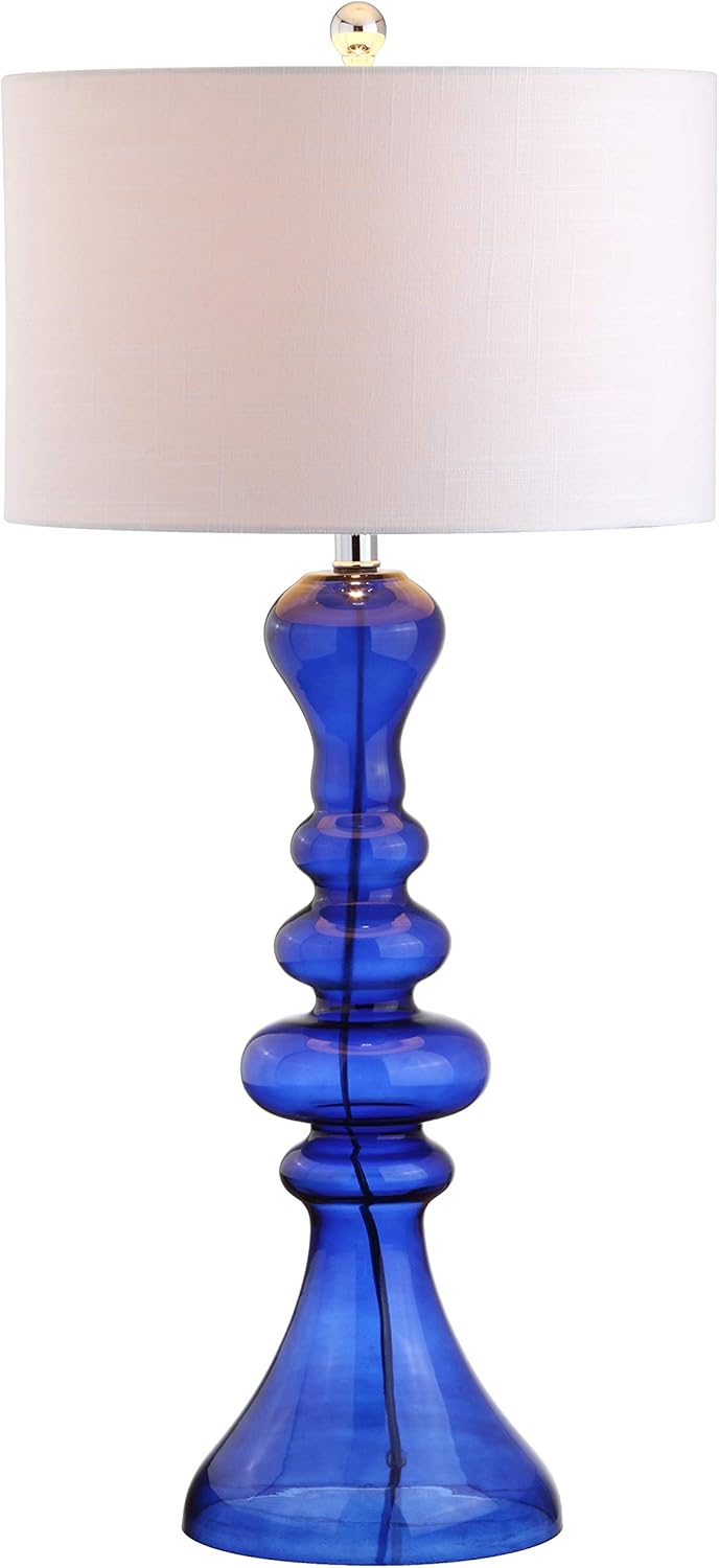 Cobalt Curved Glass LED Table Lamp U7265