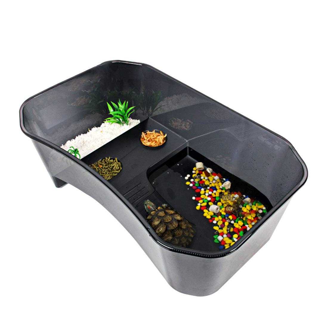 Turtle Tank Aquarium with Platform Plants L690