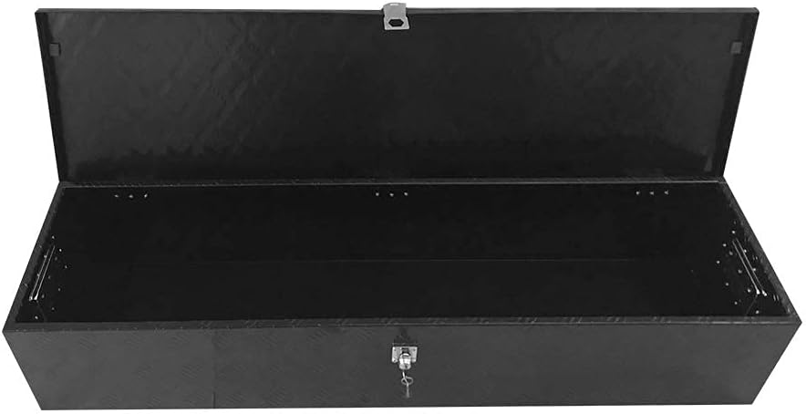 Black Aluminum Truck Bed Storage Toolbox Y24287