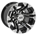 Gloss Black Golf Cart Wheel J1043