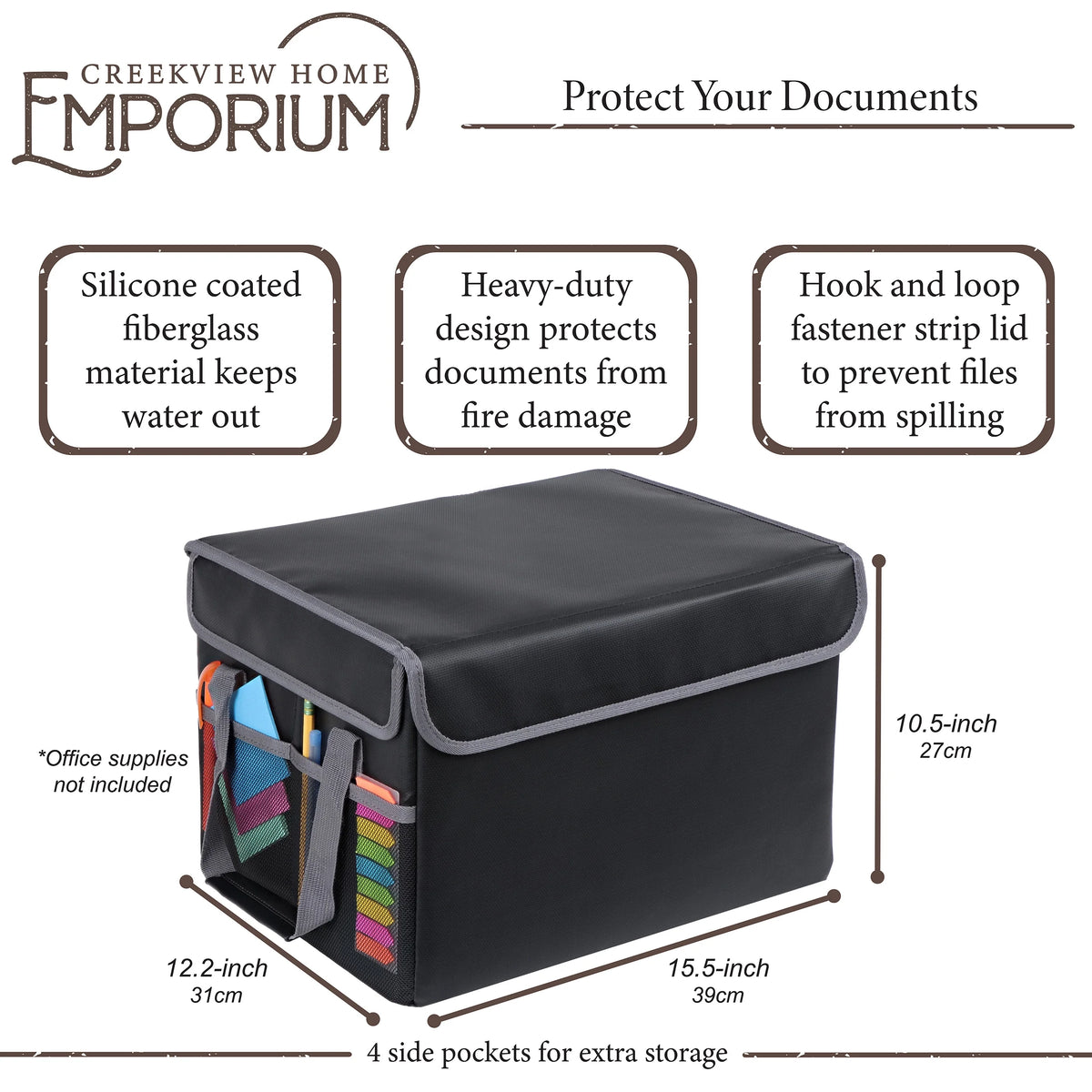 File Organizer Security Safe Lock Box N5859