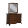 Brown Solid Wood Six Drawer Double Dresser E3953