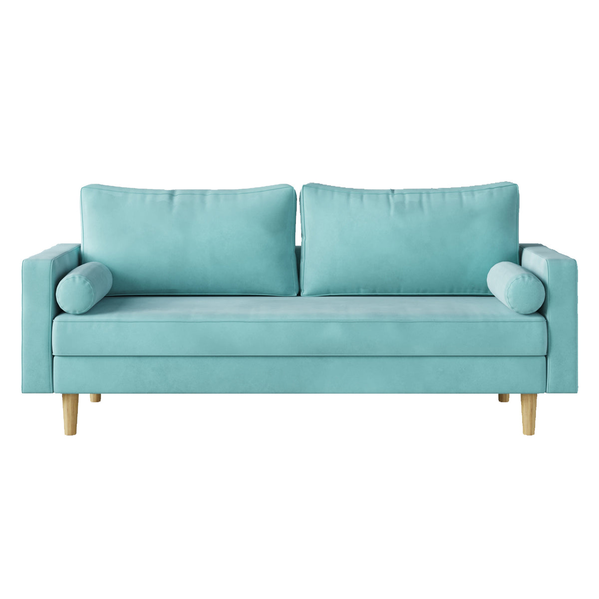 Modern Green Velvet Double Seat Sofa Y9281