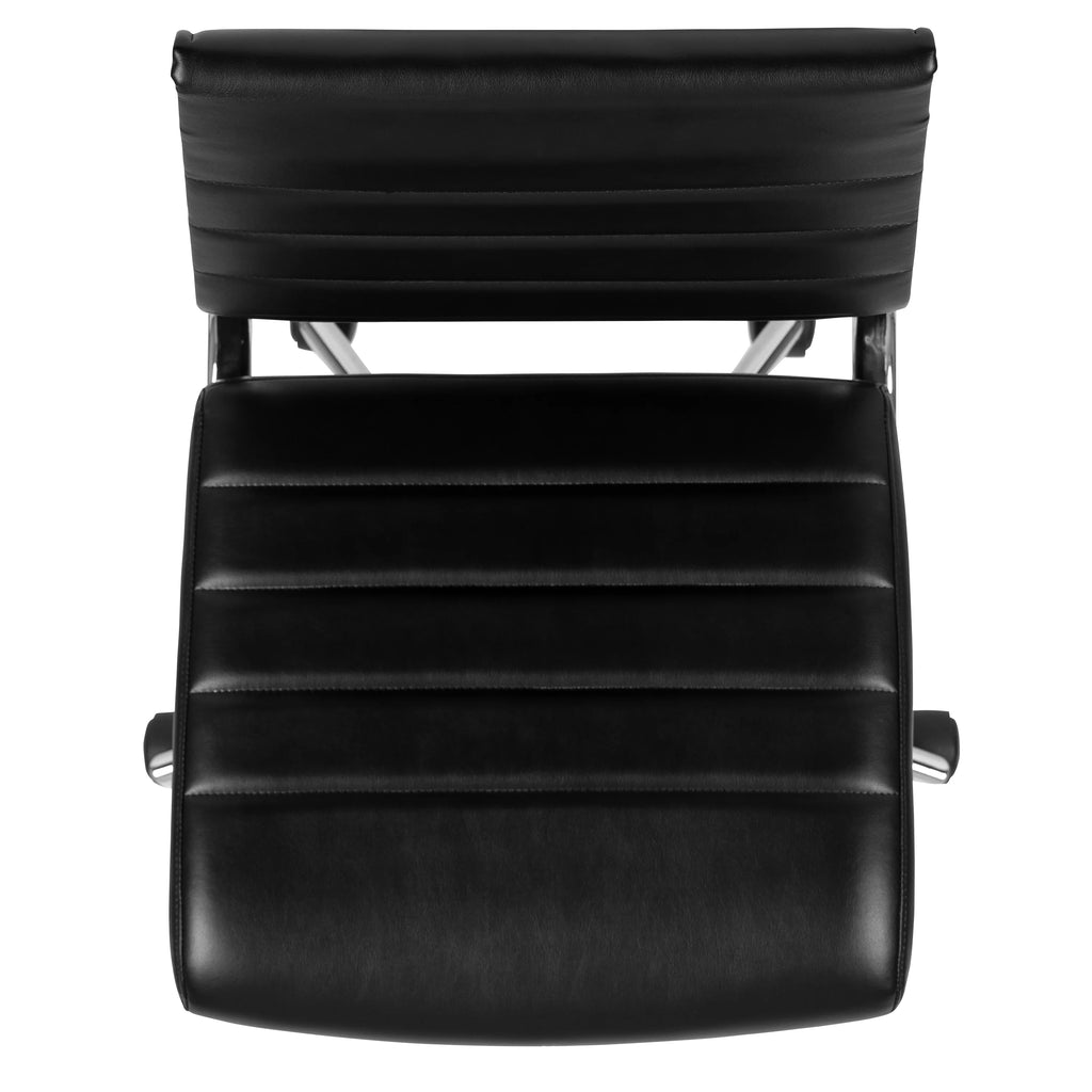 Black LeatherSoft Executive Swivel Office Chair X779567
