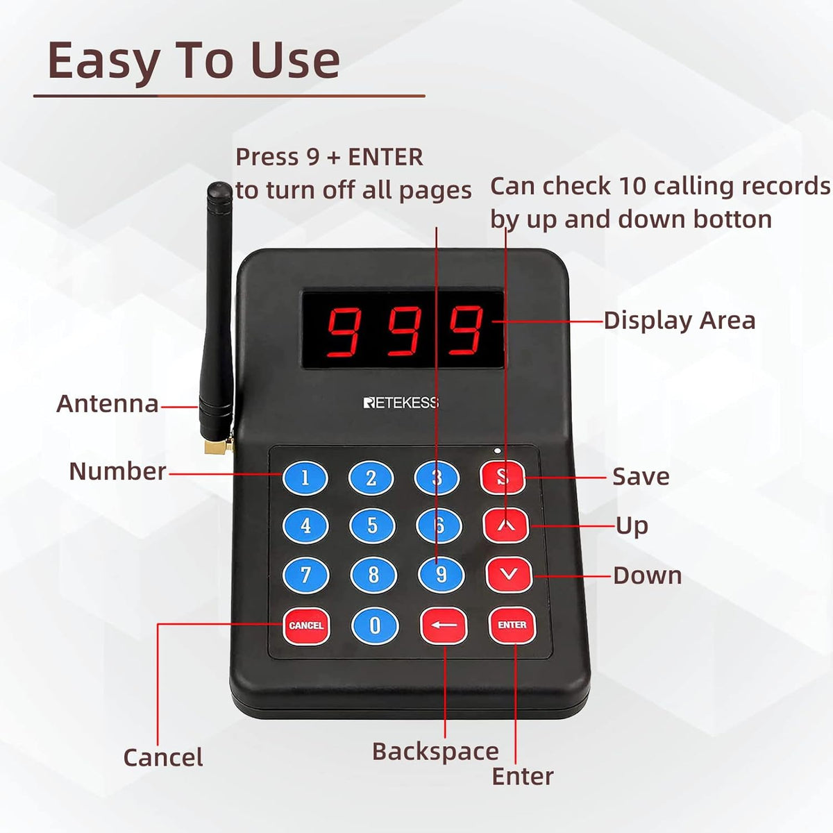10 Food Pagers E538