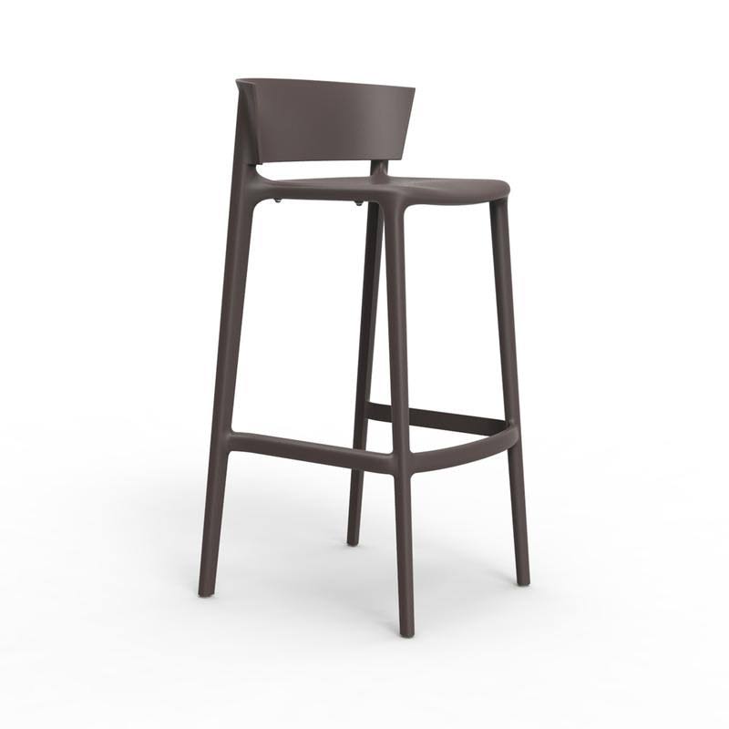 White Patio Bar Stool A5492
