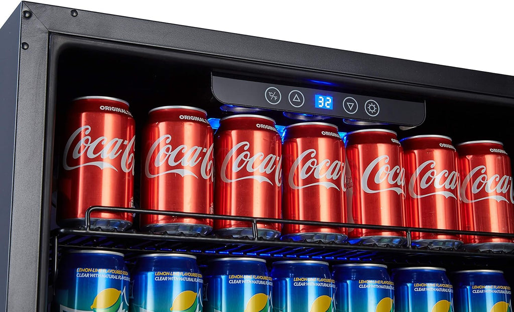 Stainless Steel Beverage Refrigerator, Under Counter 24 inch, 154 Cans Y55726