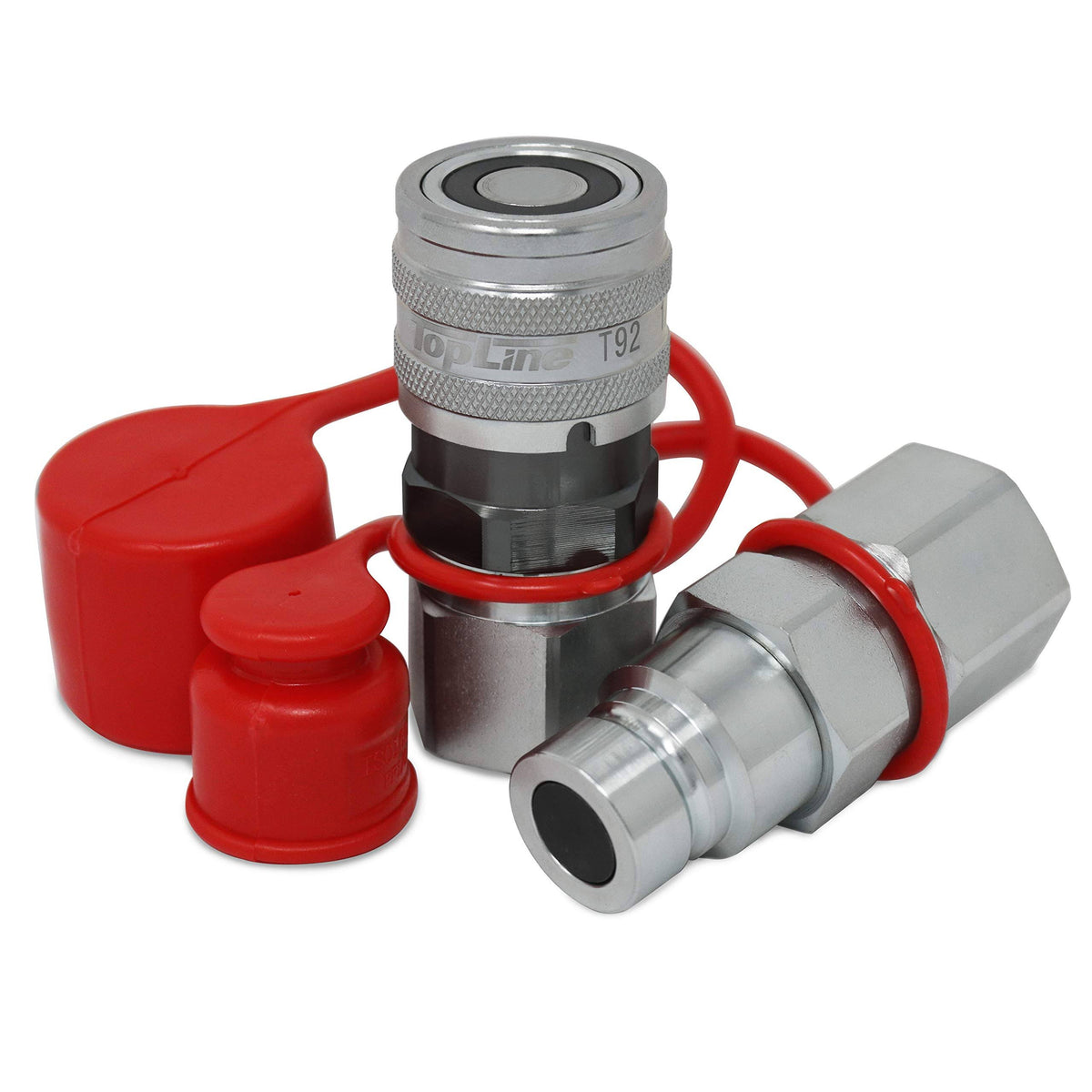 Flat Face Quick Connect Hydraulic Coupler 1/2x22 Body Size G21801