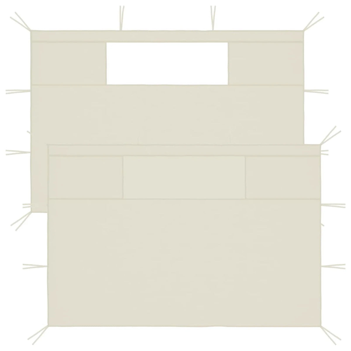 Gazebo Sidewalls with Windows 2 pcs F95080