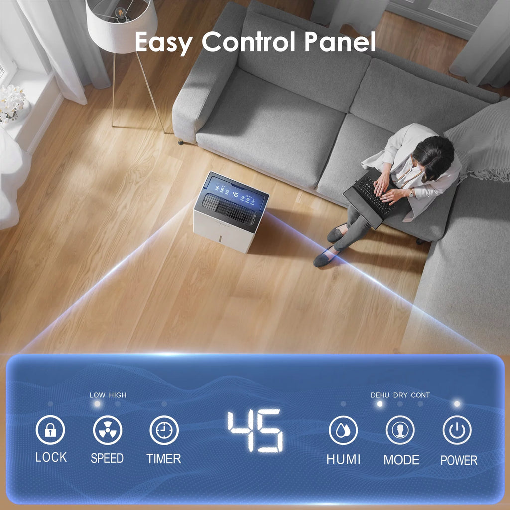 50 Pints Dehumidifier with Auto Defrost and 24H Timer V895