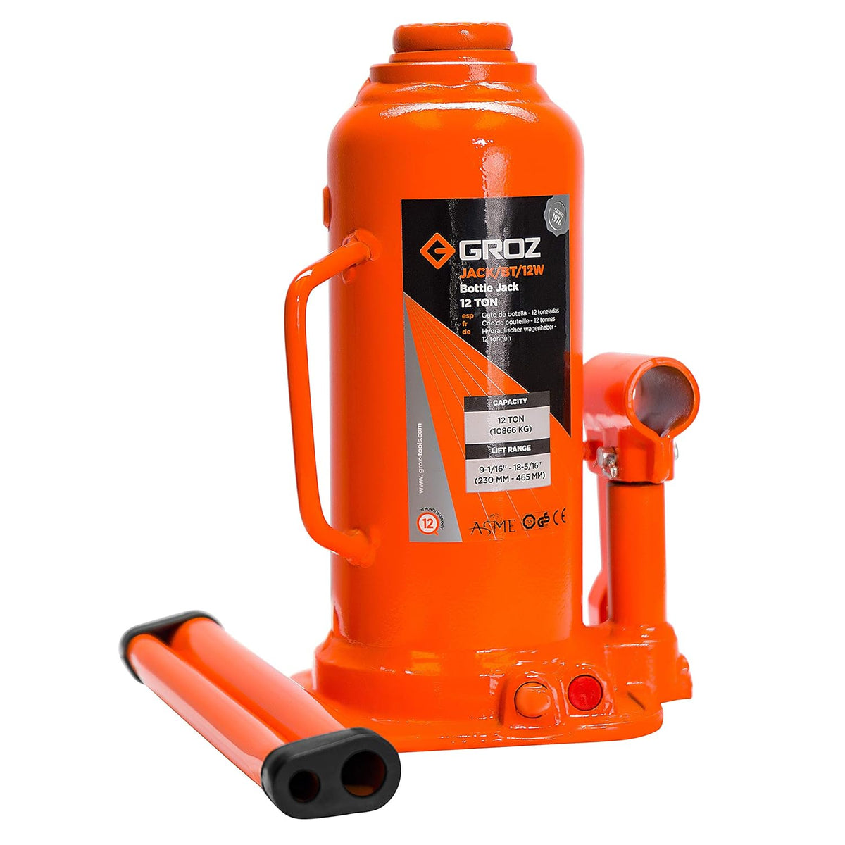 12Ton Welding Type Bottle Jack Pack of 2 R635