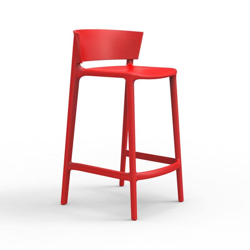 White Patio Bar Stool A5492