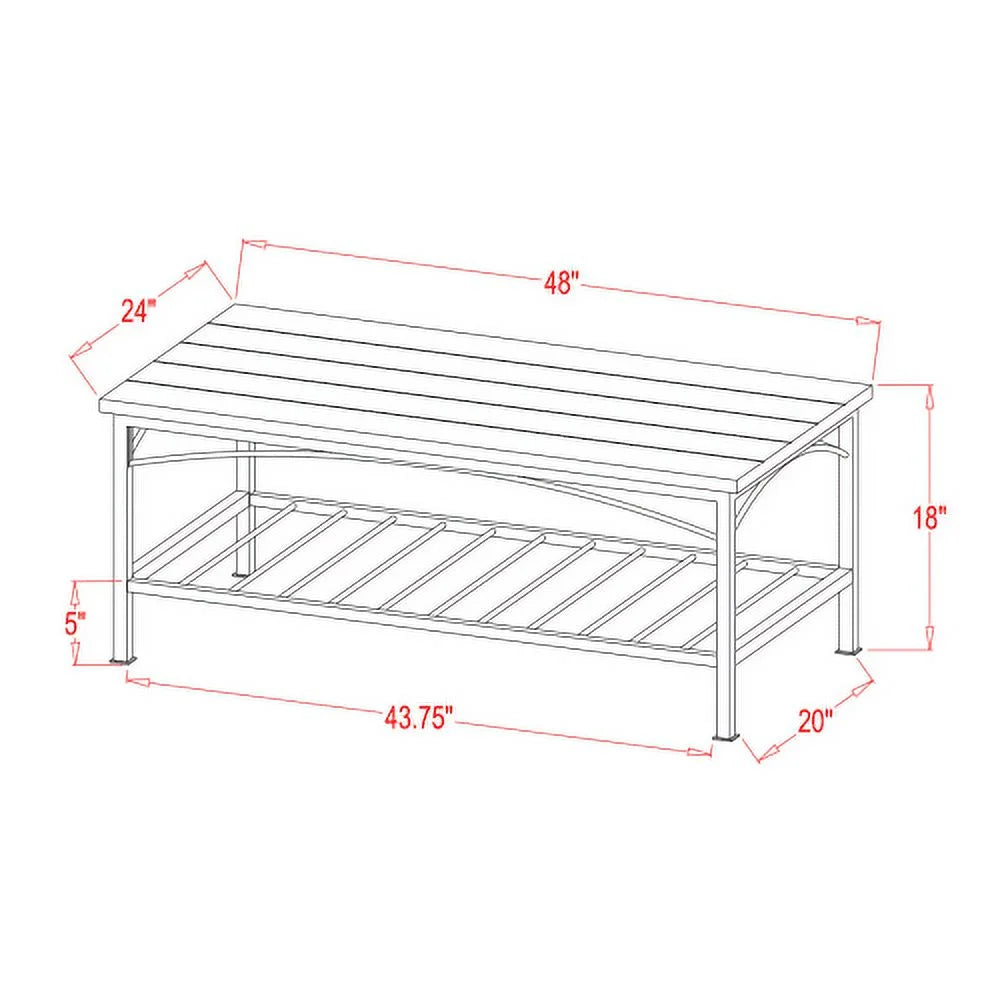 Coffee Table Set of 3 with Storage Shelf X51584