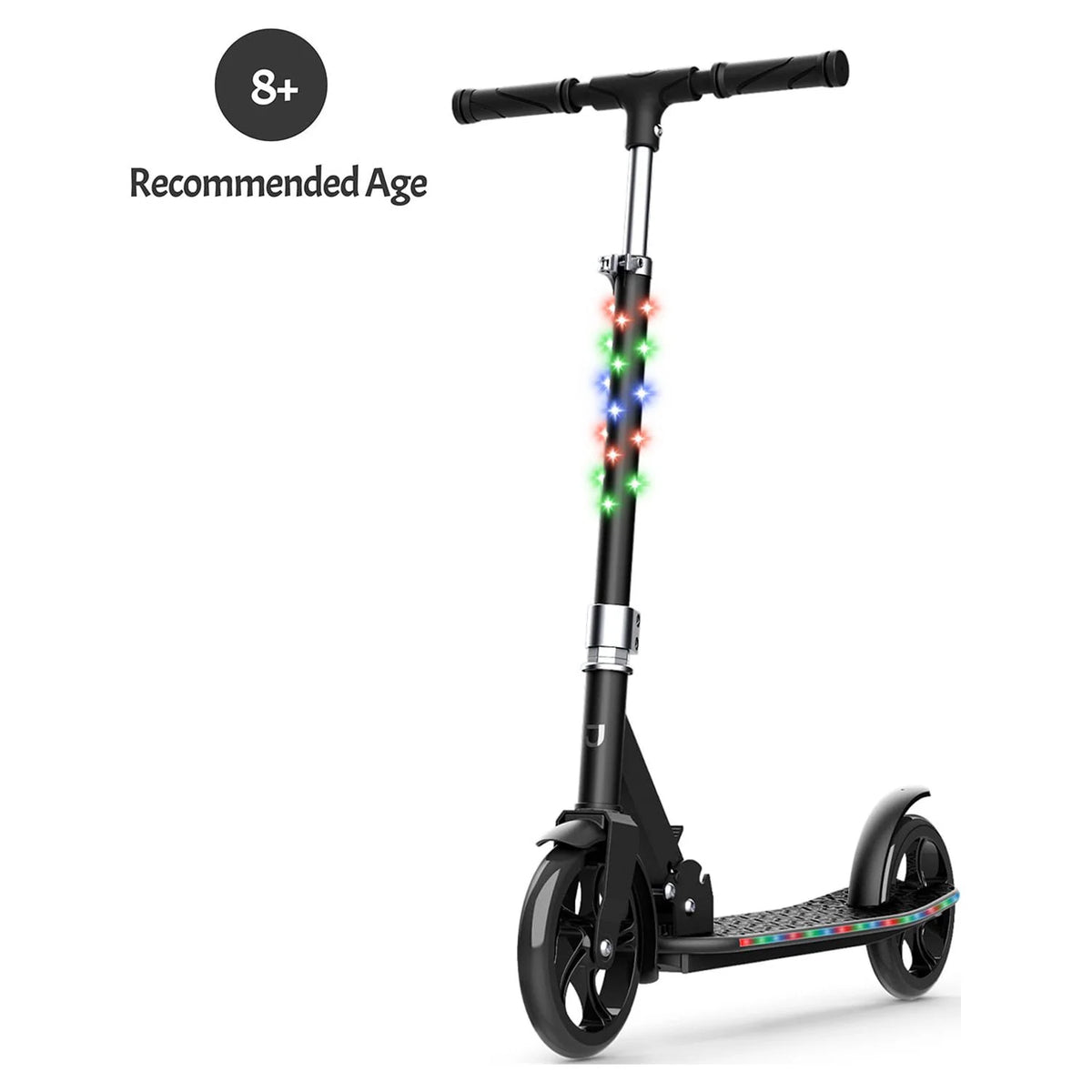 Black 2-Wheel Kick Scooter J4636