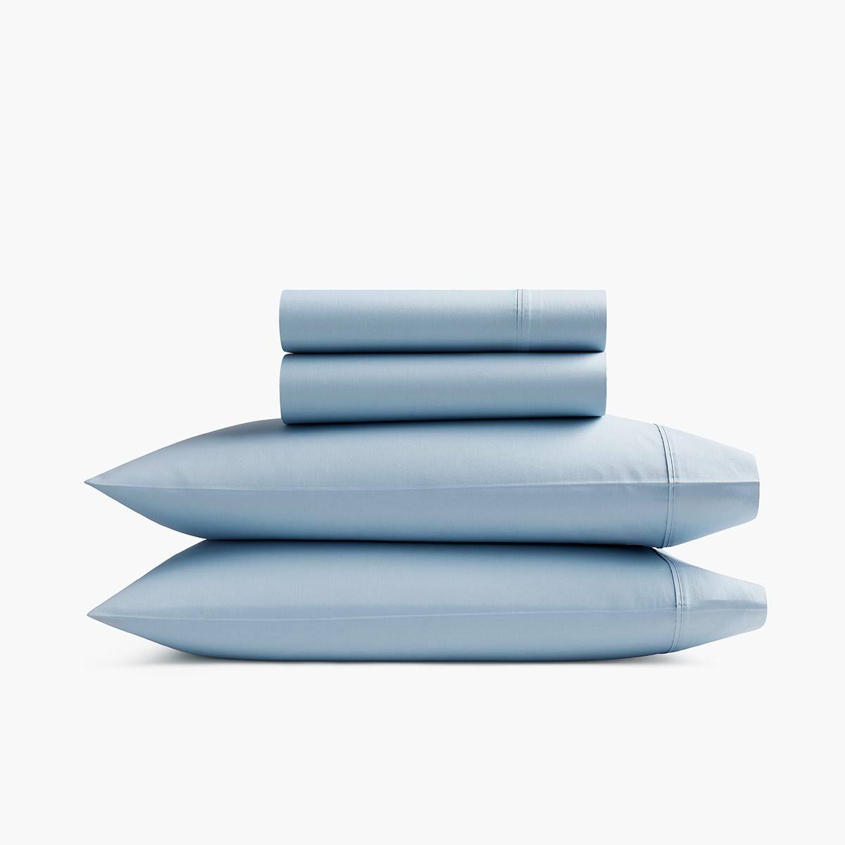Queen Size Sateen Sheet Set in Slate Blue R732