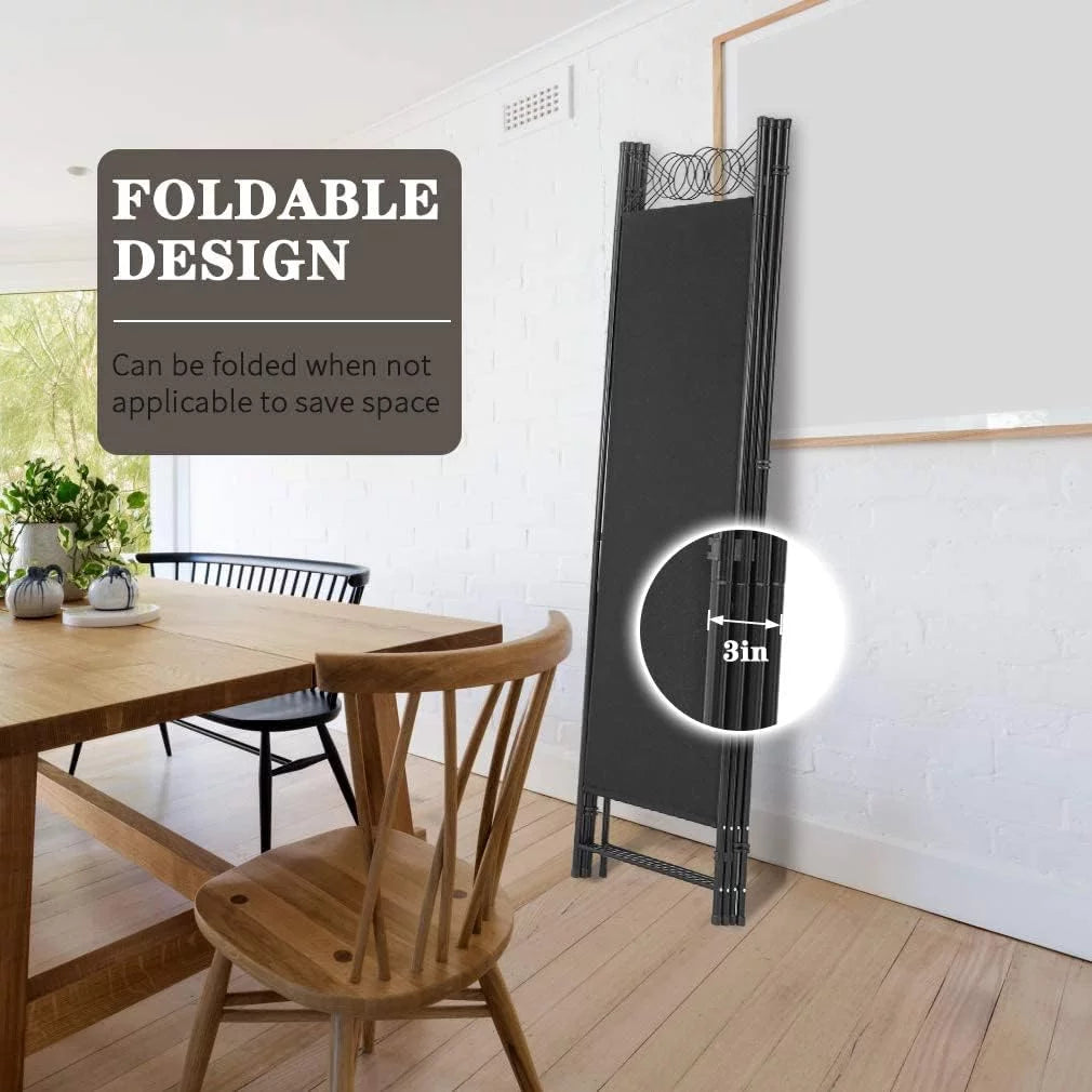 4 Panel 6FT Steel Frame Folding Privacy Divider A748
